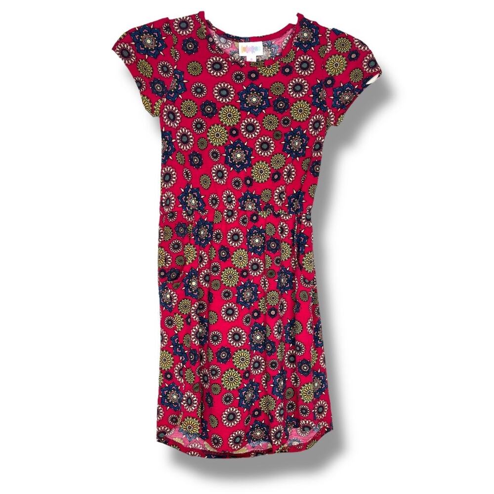 Girls LuLaRoe Floral Mae Dress Size 8